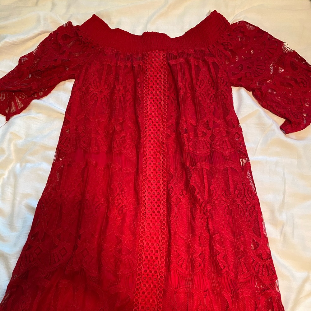 Off the shoulder dress